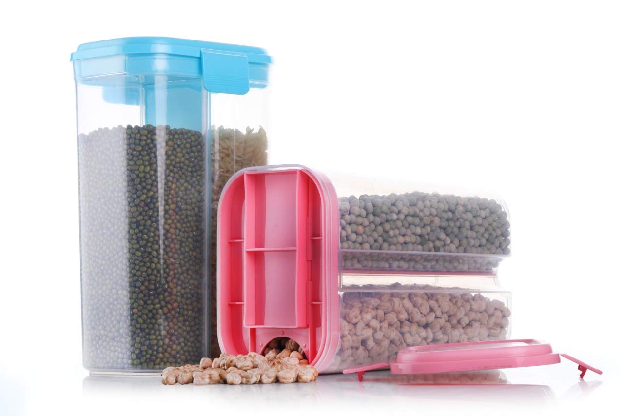 Food grain container with airtight seal Food grain container with airtight seal